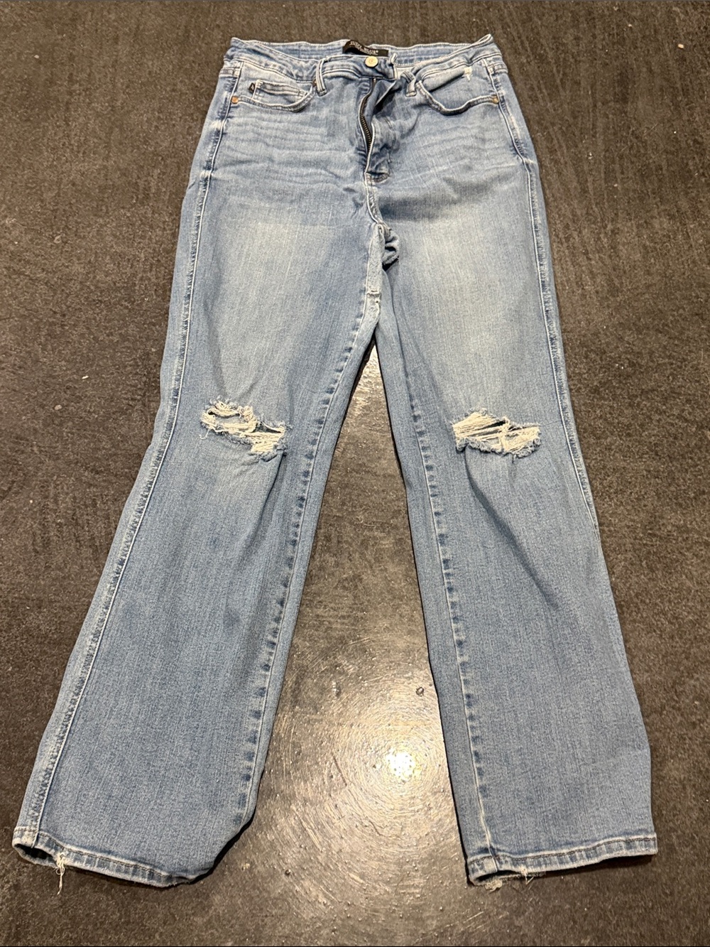 Light Blue Distressed Women's Jeans